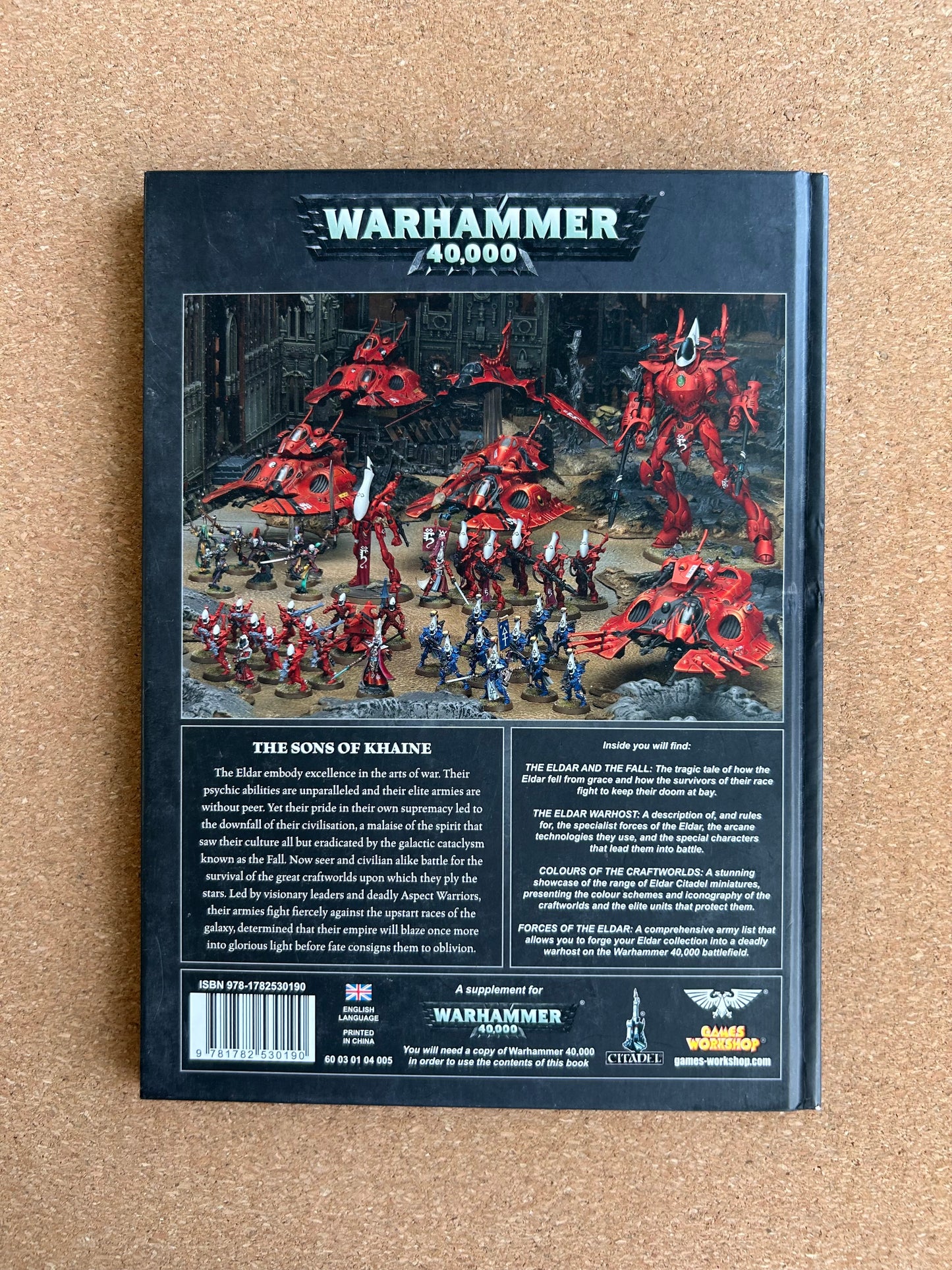 Warhammer 40K 6th Edition - Eldar Codex - Games Workshop Hardcover (2012)