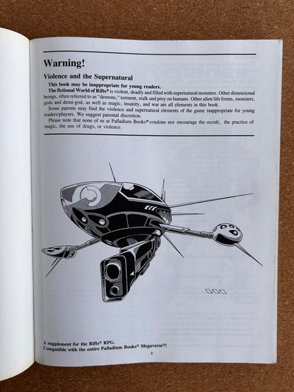 Rifts Mercenaries - Palladium Books Paperback (1996)