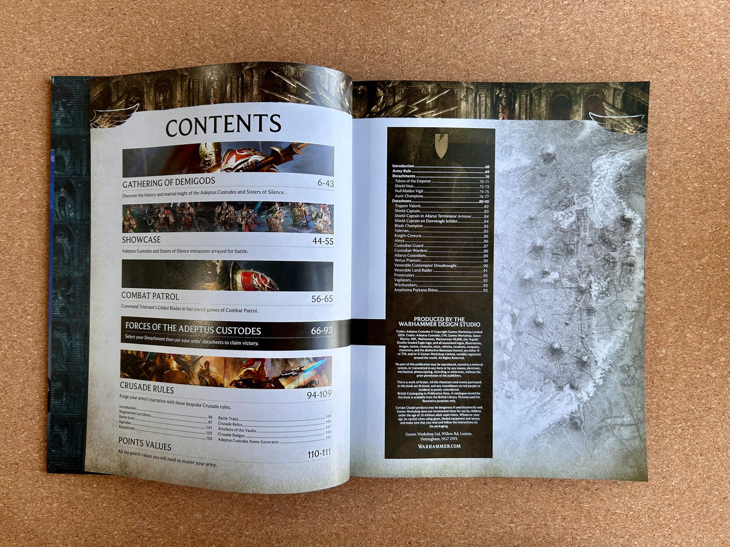 Warhammer 40K 10th Edition - Adeptus Custodes Codex - Games Workshop Hardcover (2024)