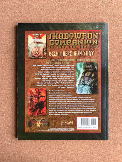 Shadowrun Second Edition - Shadowrun Companion Beyond The Shadows 7905 - FASA Paperback (1996)