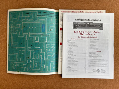 Advanced Dungeons & Dragons Forgotten Realms Adventure - Dungeon Crawl Undermountain Stardock - TSR9538 - Paperback (1996)