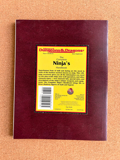 Advanced Dungeons & Dragons - The Complete Ninja’s Handbook - TSR2155 - Paperback (1995)