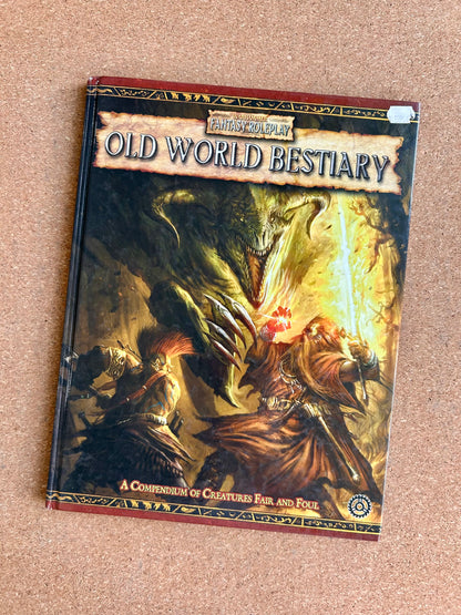 Warhammer Fantasy Roleplay 2nd Ed - Old World Bestiary - Black Library Hardcover (2005)