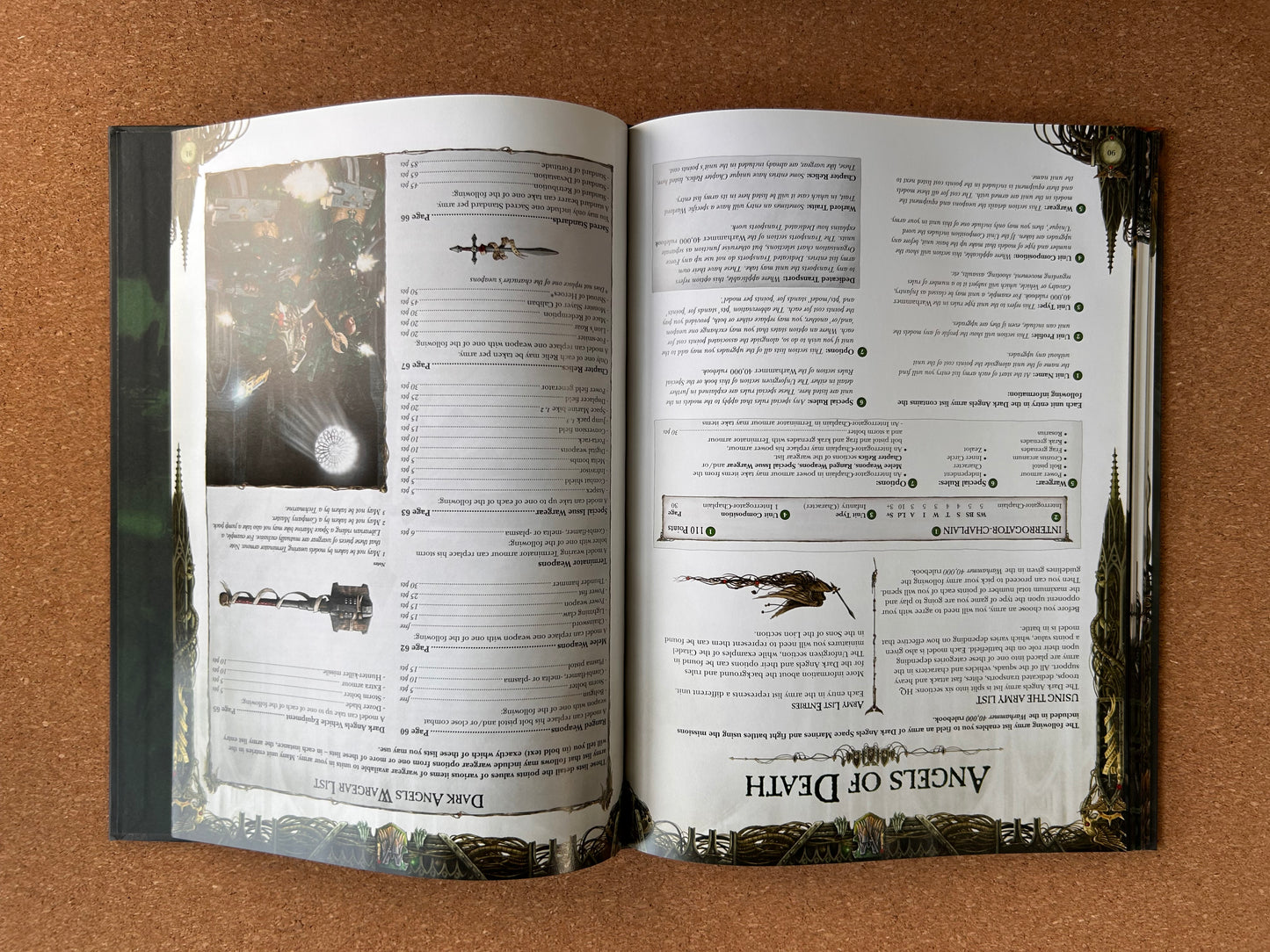 Warhammer 40K 6th Edition - Dark Angels Codex - Games Workshop Paperback (2012)