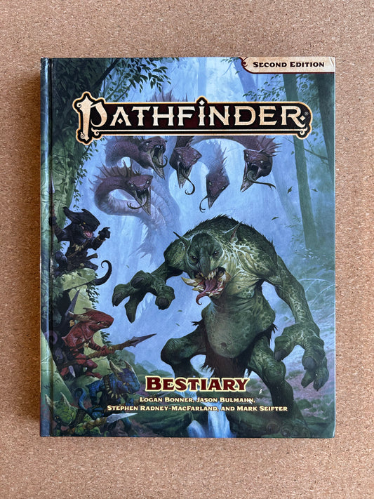 Pathfinder Second Edition - Bestiary - Paizo Hardcover (2019)