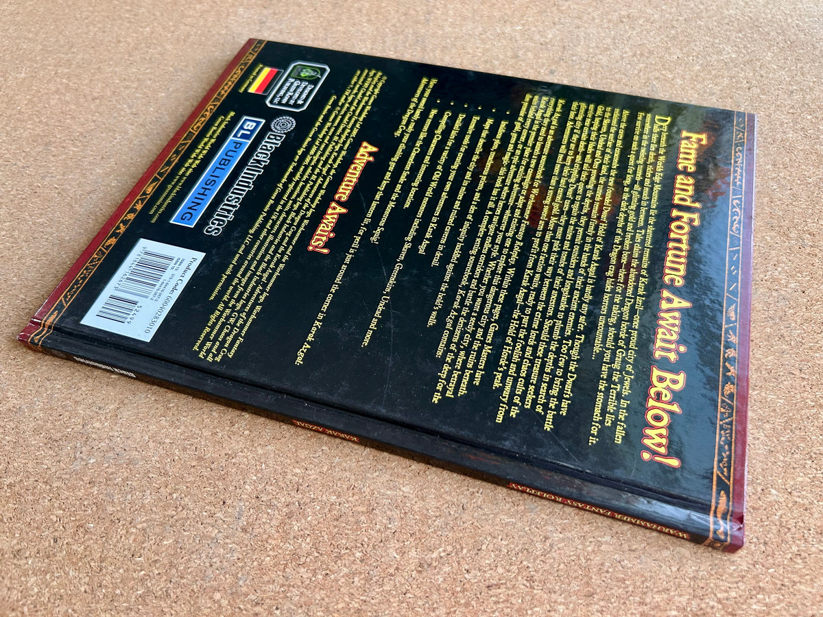 Warhammer Fantasy Roleplay 2nd Ed - Karak Azgal Adventures of the Dragon Crag - Black Library Hardcover (2005)