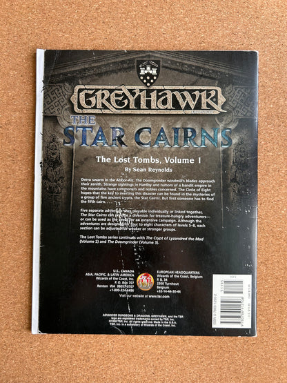 Advanced Dungeons & Dragons Greyhawk Adventure - Star Cairns TSR9579 - Paperback (1998)