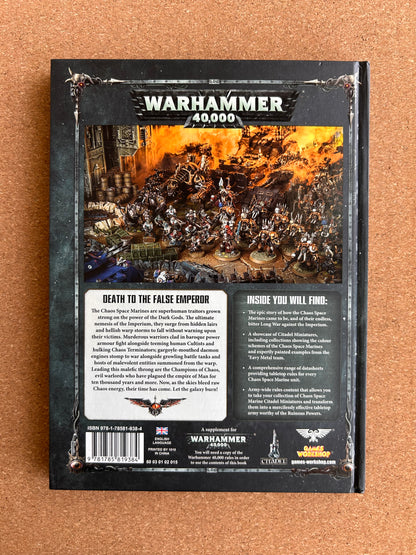 Warhammer 40K 8th Edition - Chaos Space Marines Codex - Games Workshop Hardcover (2017)
