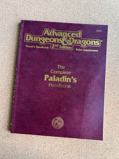 Advanced Dungeons & Dragons - The Complete Paladin’s Handbook - TSR2147 - Paperback (1994)