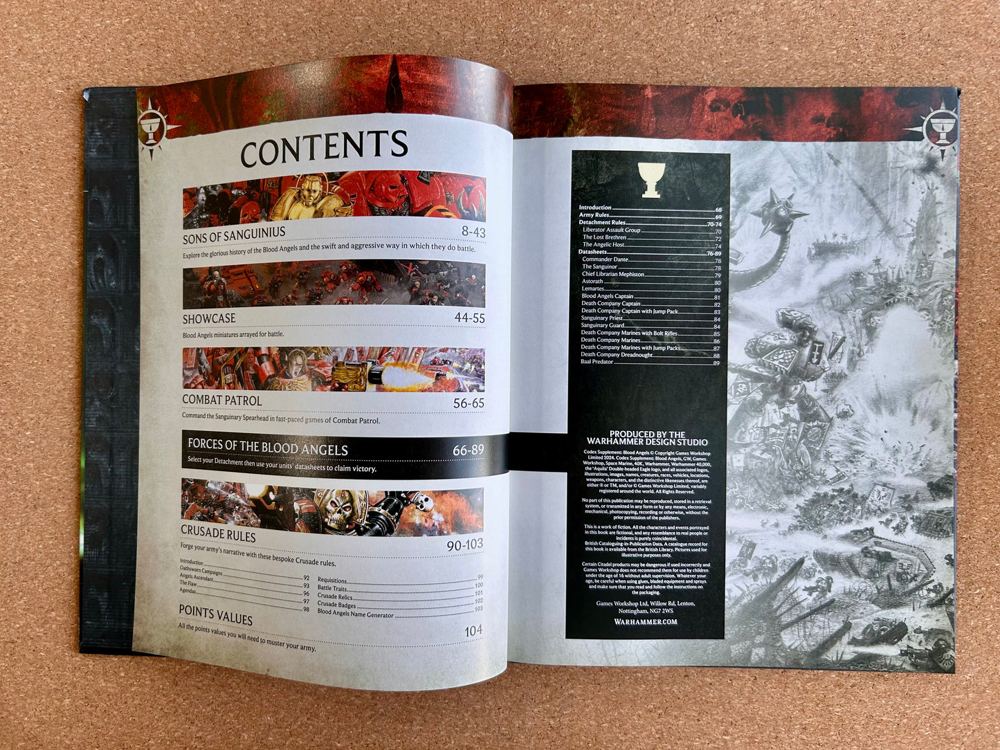 Warhammer 40K 10th Edition - Blood Angels Codex - Games Workshop Hardcover (2024)