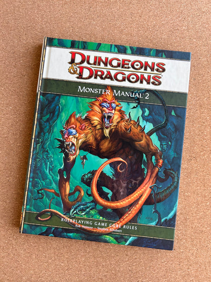 Dungeons & Dragons 4th Edition - Monster Manual 2 - WOTC Hardcover (2009)