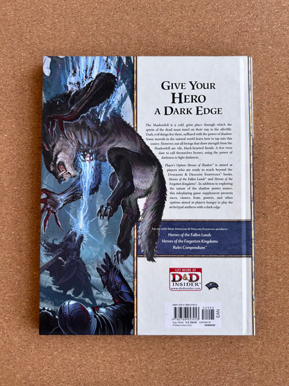 Dungeons & Dragons 4th Edition - Player’s Option: Heroes of Shadow - WOTC Hardcover (2011)