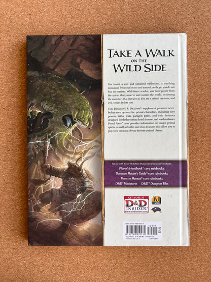 Dungeons & Dragons 4th Edition - Primal Power - WOTC Hardcover (2009)