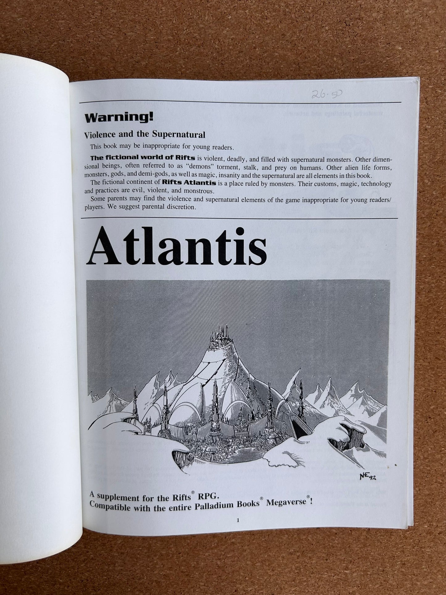 Rifts World Book Two: Atlantis - Palladium Books Paperback (1995)