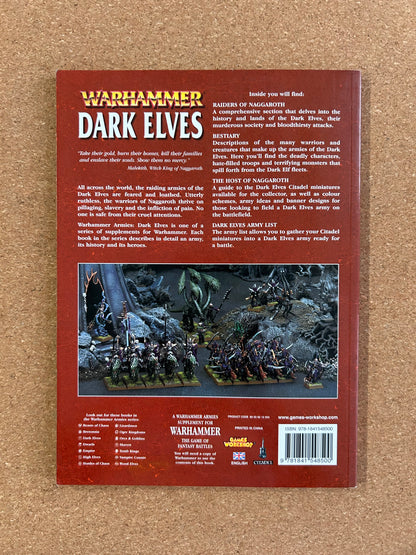 Warhammer Fantasy Armies Codex - Dark Elves - Games Workshop Paperback (2008)