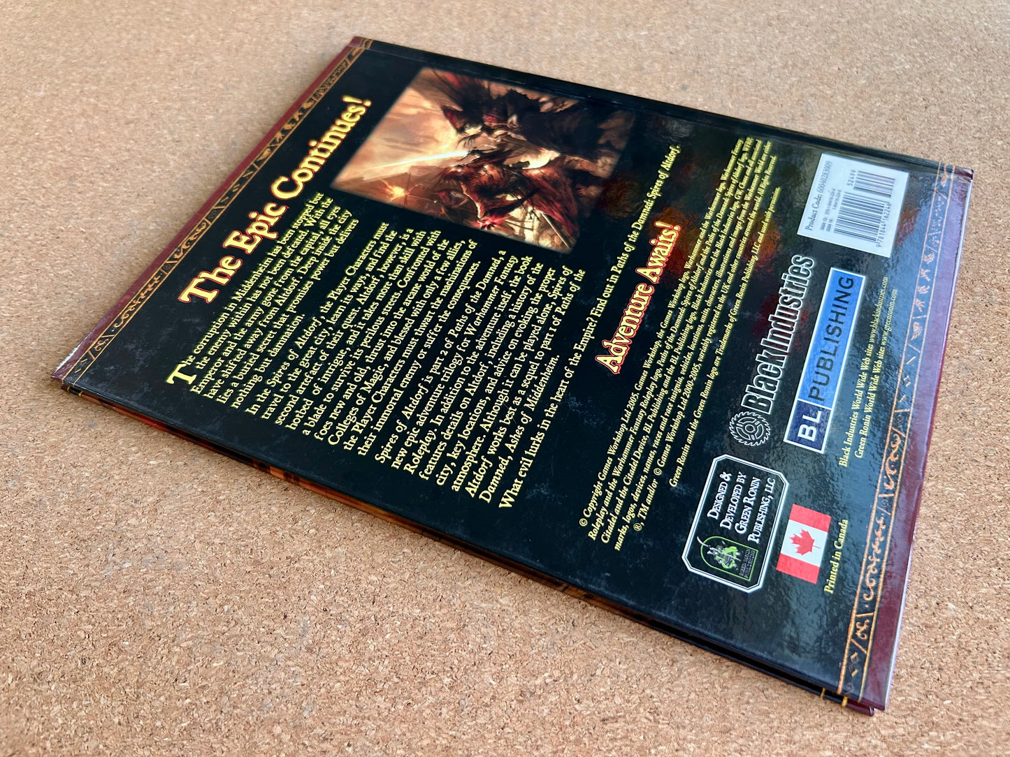 Warhammer Fantasy Roleplay 2nd Ed - Paths of the Damned Spires of Altdorf - Black Library Hardcover (2005)