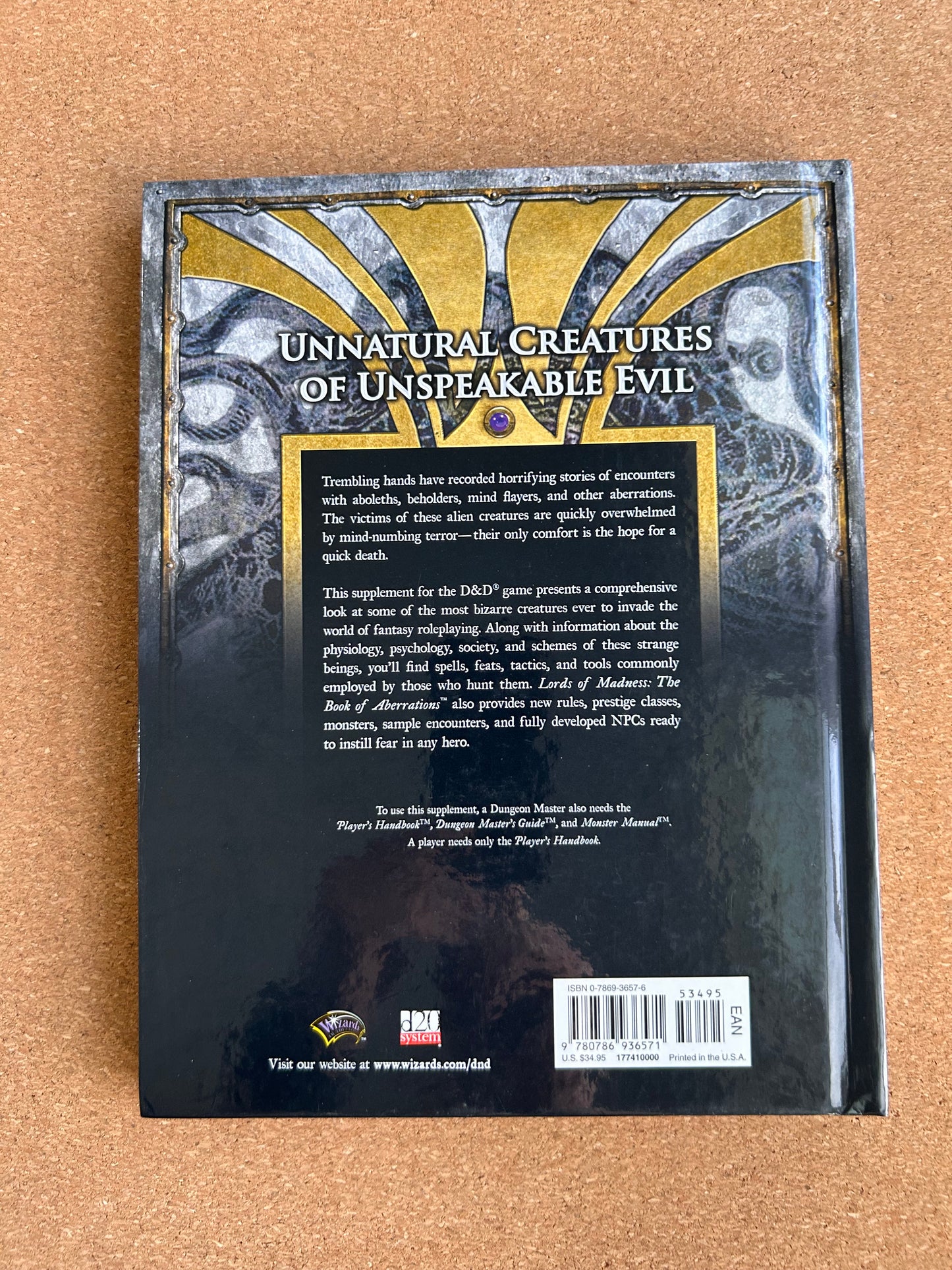 Dungeons & Dragons 3.0/3.5 - Lords of Madness - WOTC Hardcover (2005)