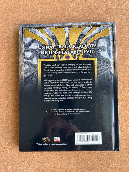 Dungeons & Dragons 3.0/3.5 - Lords of Madness - WOTC Hardcover (2005)