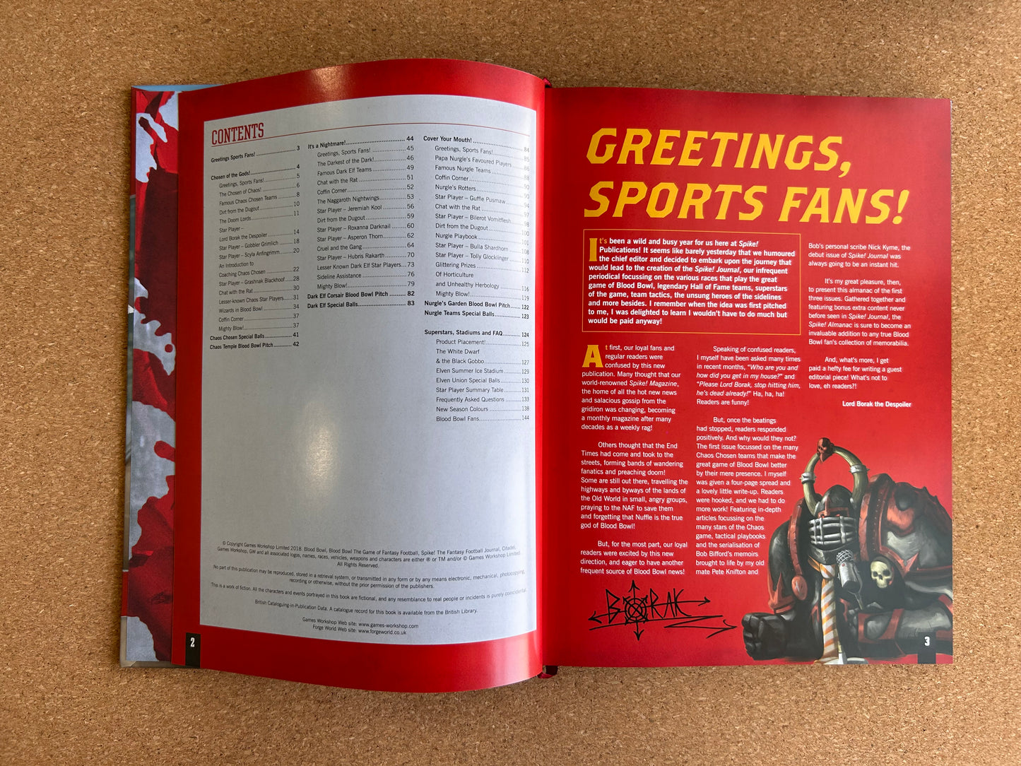 Spike! Presents Blood Bowl 2018 Almanac - Games Workshop Hardcover (2018)