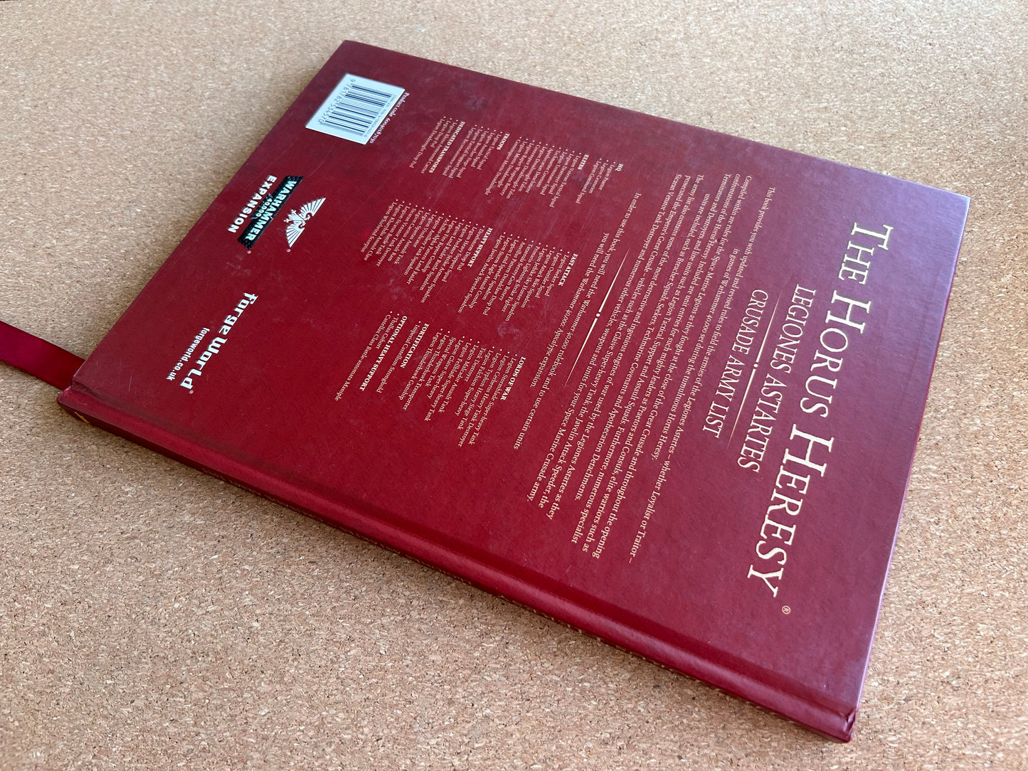 Warhammer 40K The Horus Heresy - Legiones Astartes Crusade Army List - Games Workshop Hardcover (2014)