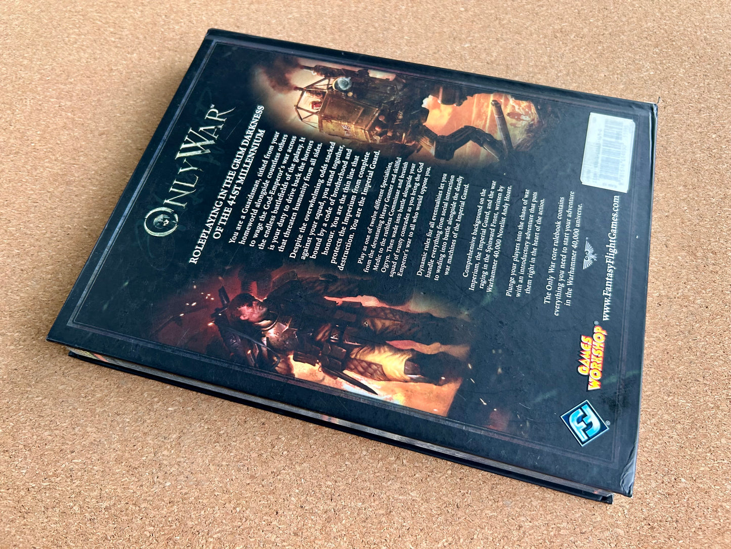 Warhammer 40K Roleplay: Only War - Core Rulebook - Hardcover (2012)