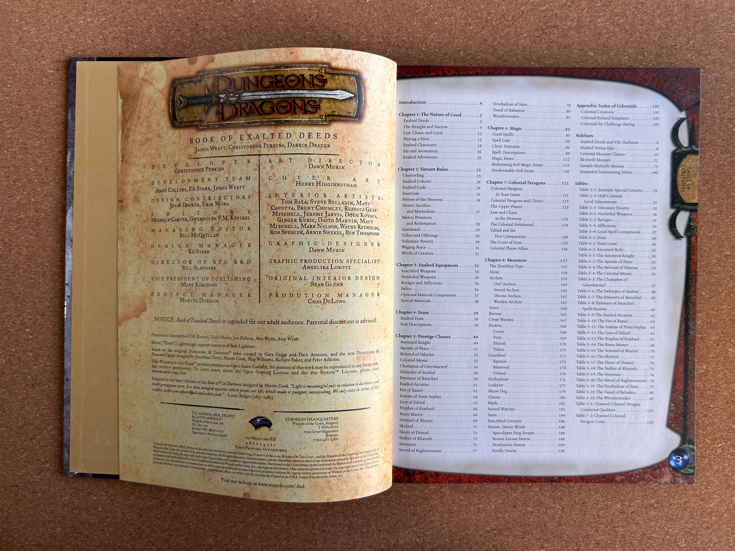 Dungeons & Dragons 3.0/3.5 - Book of Exalted Deeds - WOTC Hardcover (2003)