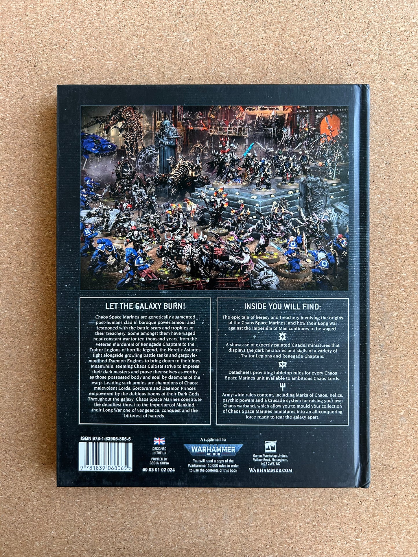 Warhammer 40K 9th Edition - Chaos Space Marines Codex - Hardcover (2022)