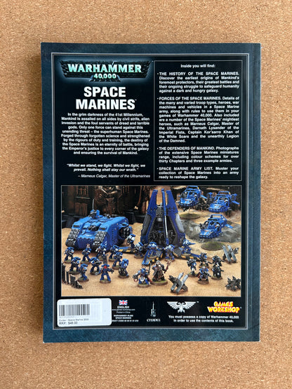Warhammer 40K 4th Edition - Space Marines Codex - Games Workshop Paperback (2008)