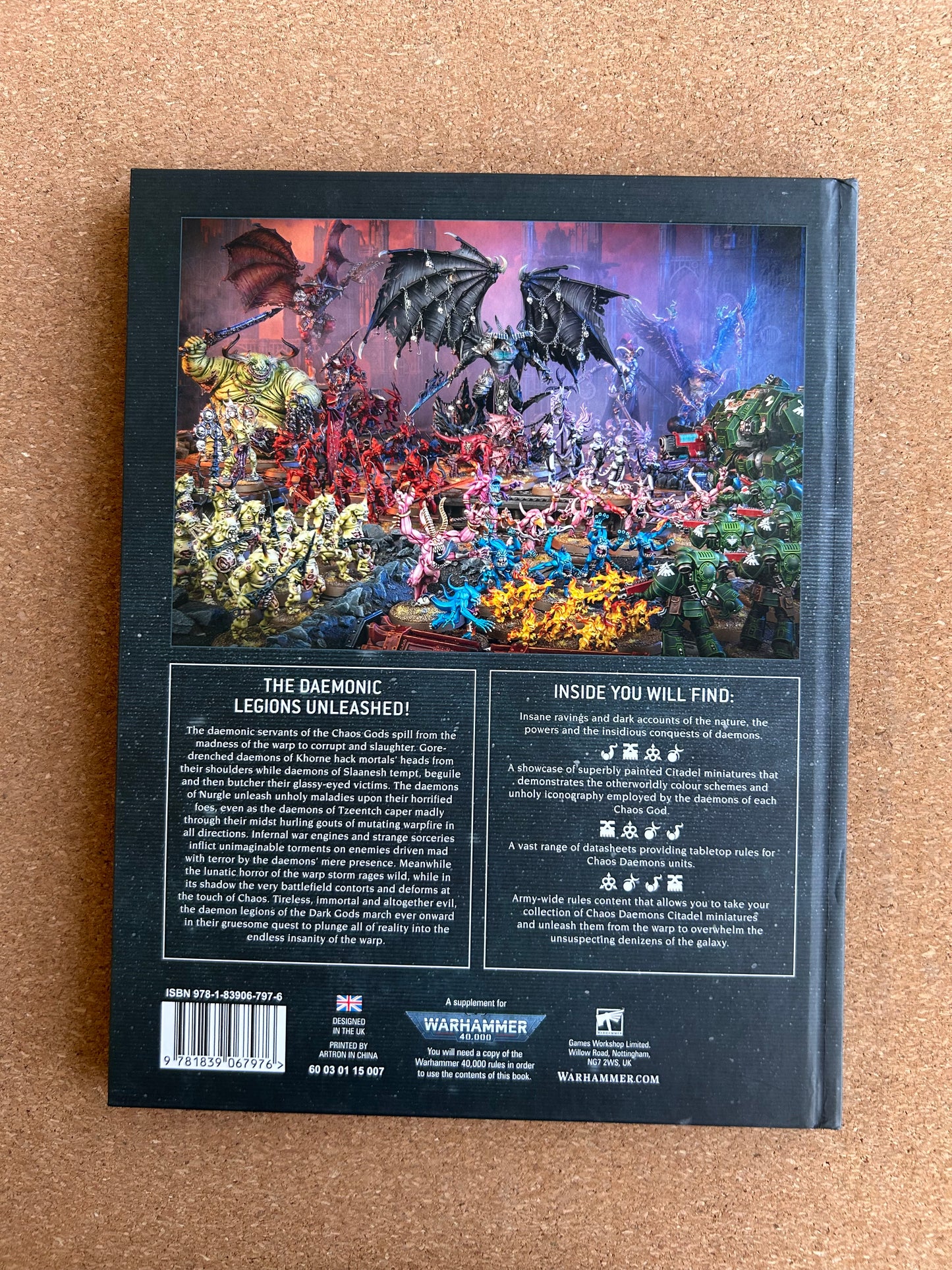 Warhammer 40K 9th Edition - Chaos Daemons Codex - Hardcover (2022)