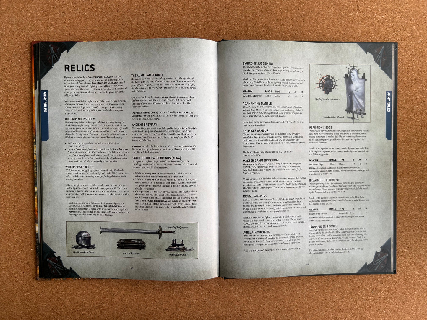 Warhammer 40K - Codex Supplement: Black Templars - Games Workshop Hardcover (2021)