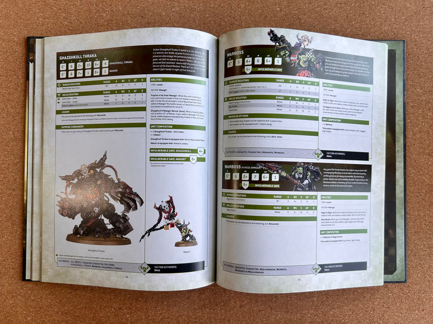 Warhammer 40K 10th Edition - Orks Codex - Games Workshop Hardcover (2024)