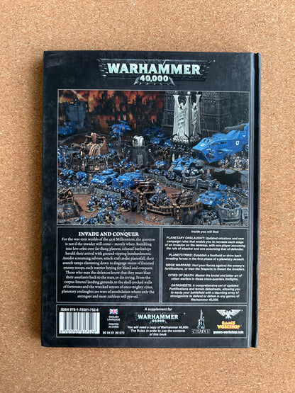 Warhammer 40K Supplement - Planetary Onslaught - Games Workshop Hardcover (2016)