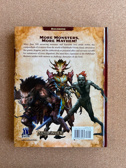 Pathfinder Second Edition - Bestiary 2 - Paizo Hardcover (2020)
