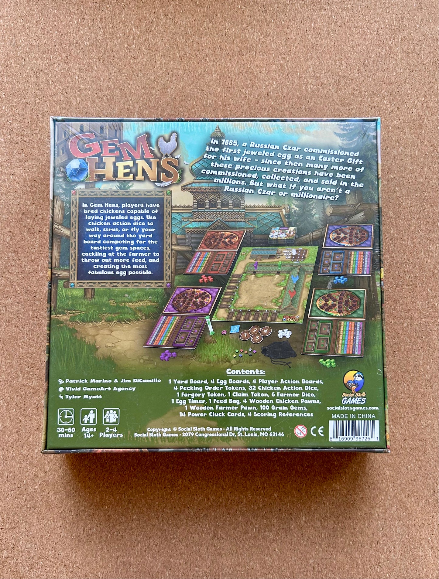 Gem Hens Board Game - Social Sloth Games