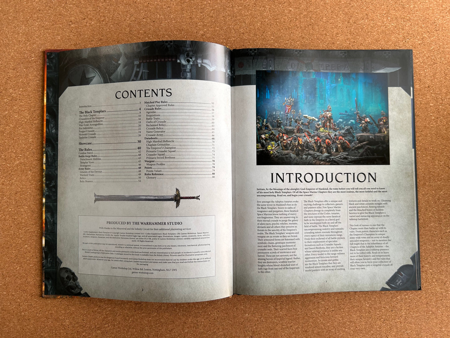 Warhammer 40K - Codex Supplement: Black Templars - Games Workshop Hardcover (2021)