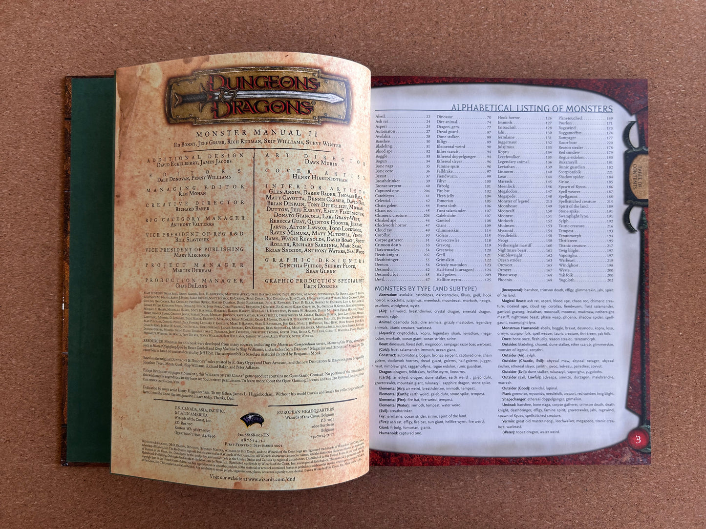 Dungeons & Dragons 3.0/3.5 - Monster Manual Core II - WOTC Hardcover (2002)