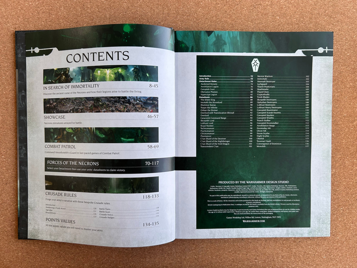 Warhammer 40K 9th Edition - Necrons Codex - Hardcover (2023)