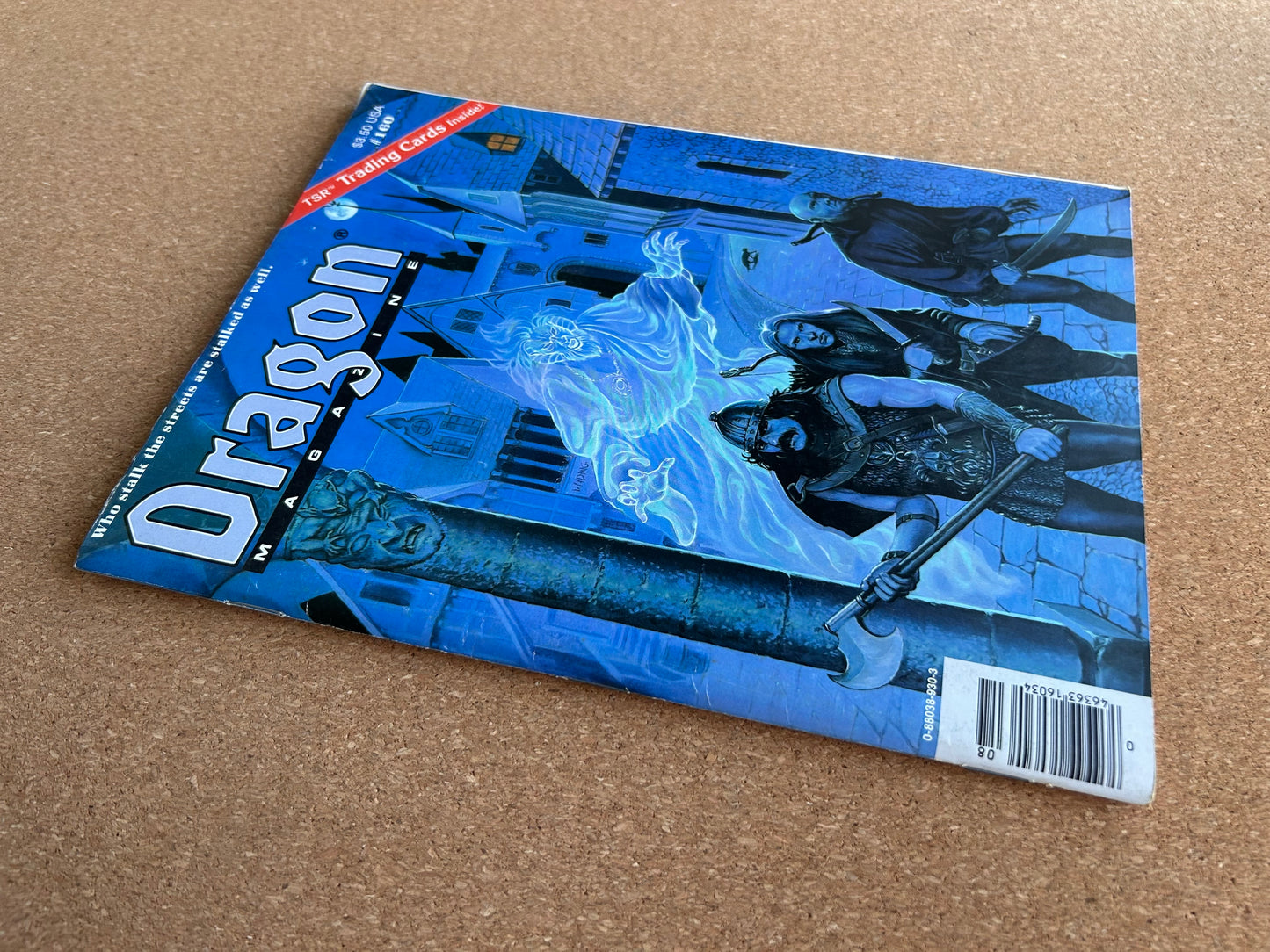 Dragon Magazine Issue #160 - TSR Magazine (August, 1990) - With Trading Card Insert Uncut