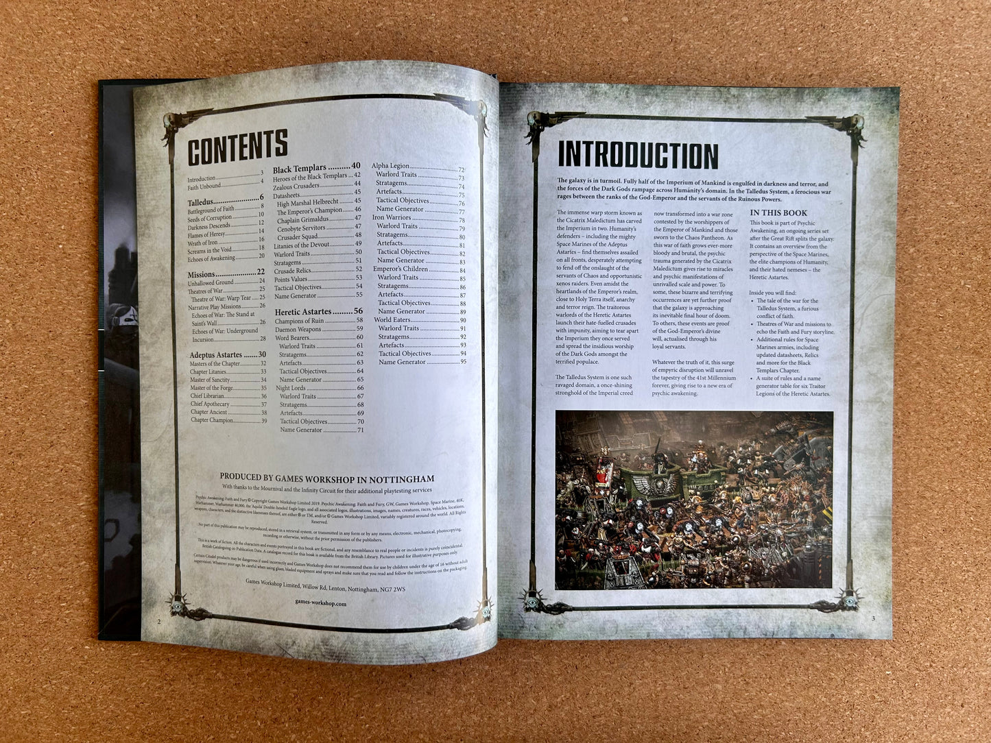 Warhammer 40K 8th Edition - Psychic Awakening Faith & Fury - Games Workshop Hardcover (2019)