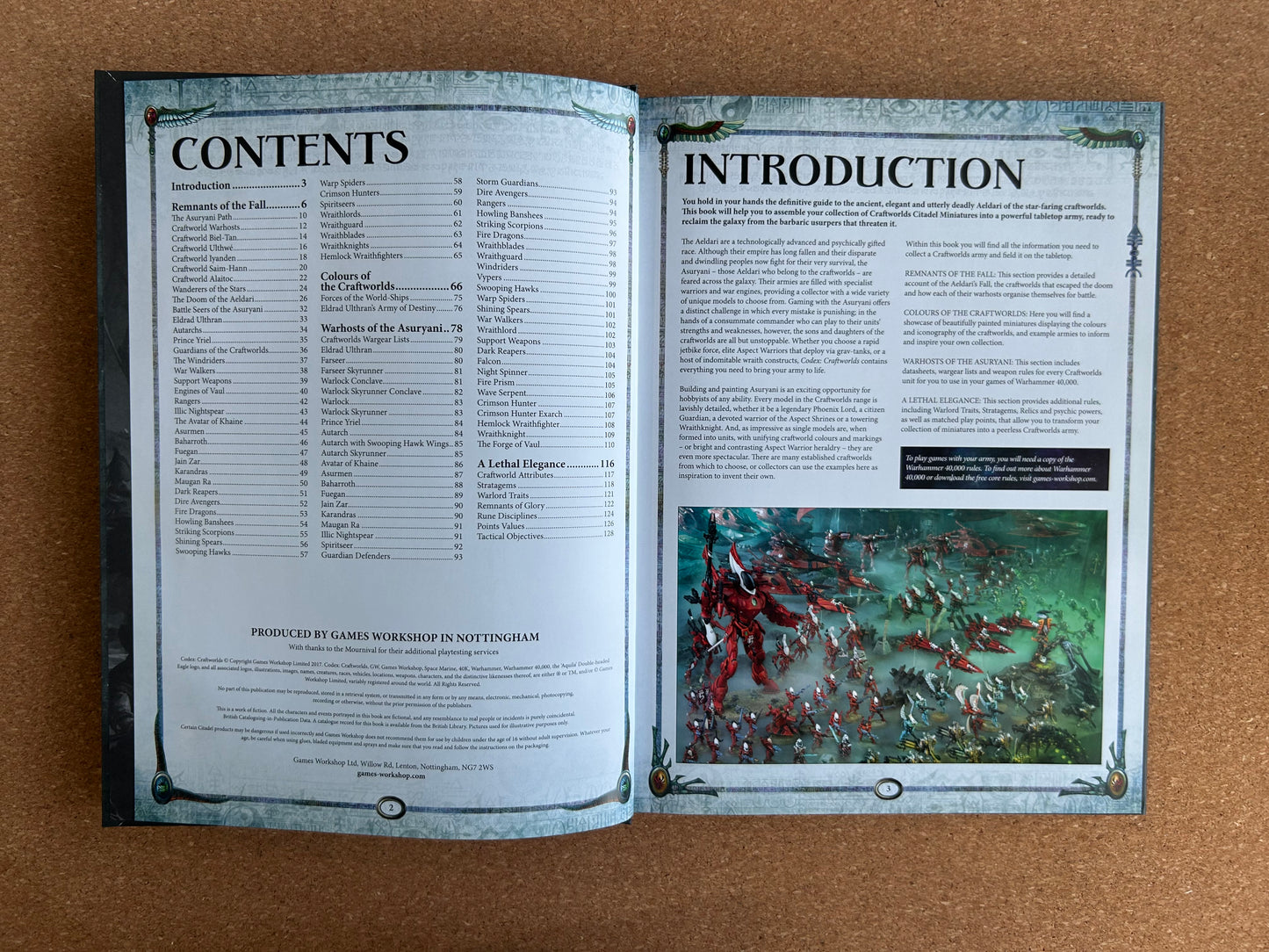 Warhammer 40K 8th Edition - Craftworlds Codex - Games Workshop Hardcover (2017)