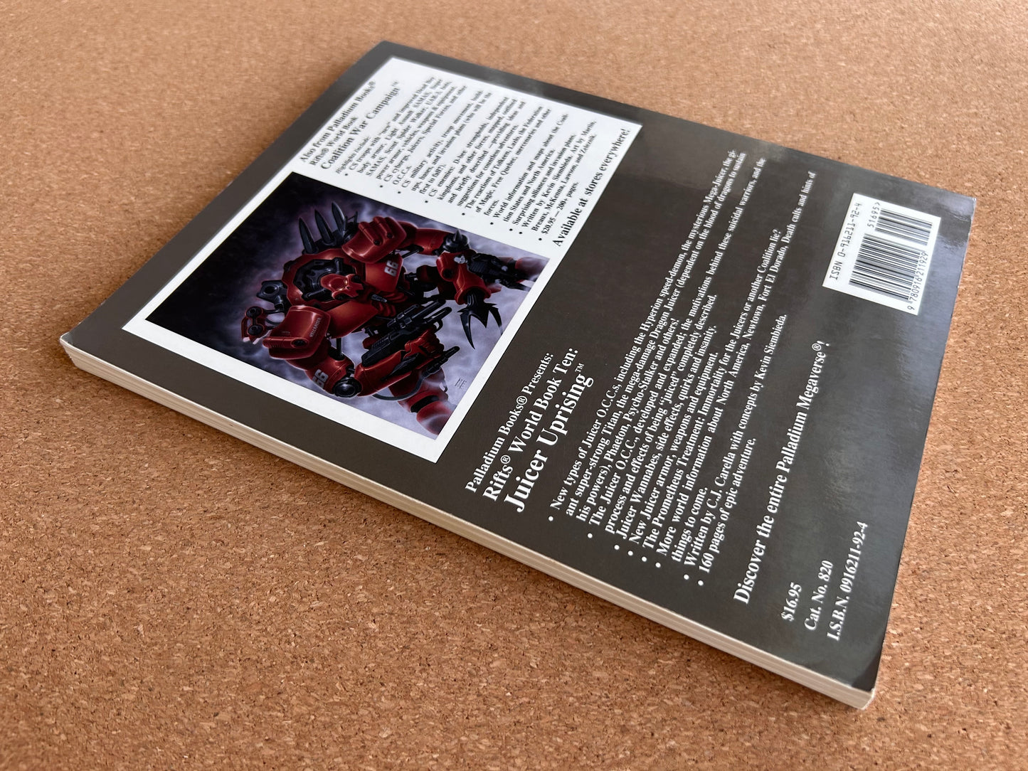 Rifts World Book Ten: Juicer Uprising - Palladium Books Paperback (1996)
