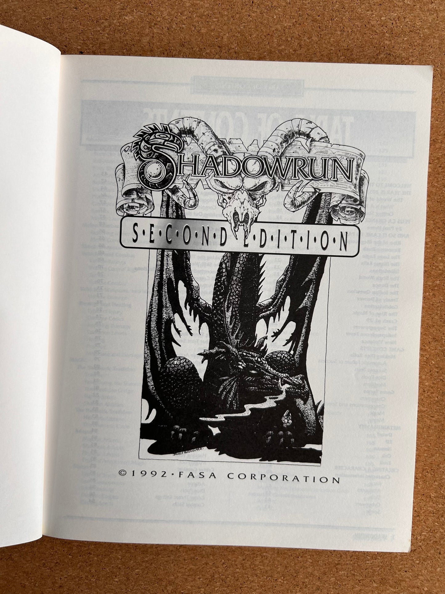 Shadowrun Second Edition - Core Rulebook 7901 - FASA Paperback (1992)