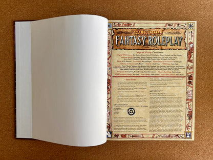 Warhammer Fantasy Roleplay 2nd Ed - Core Rulebook  - Black Library Hardcover (2005)