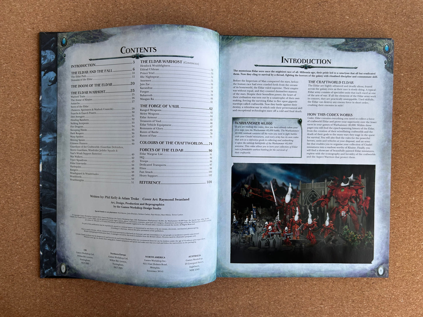 Warhammer 40K 6th Edition - Eldar Codex - Games Workshop Hardcover (2012)