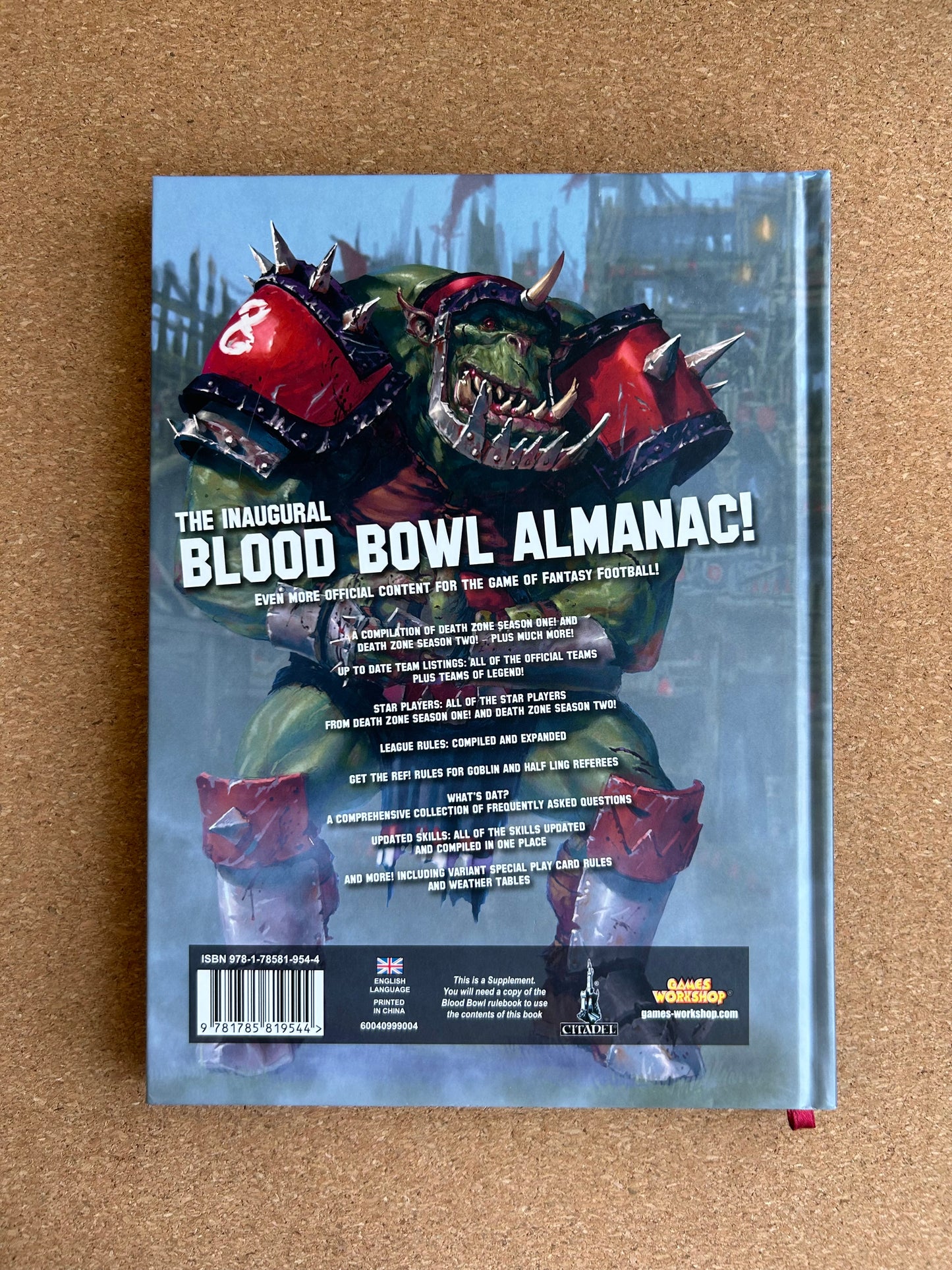 The Inaugural Blood Bowl Almanac - Games Workshop Hardcover (2017)