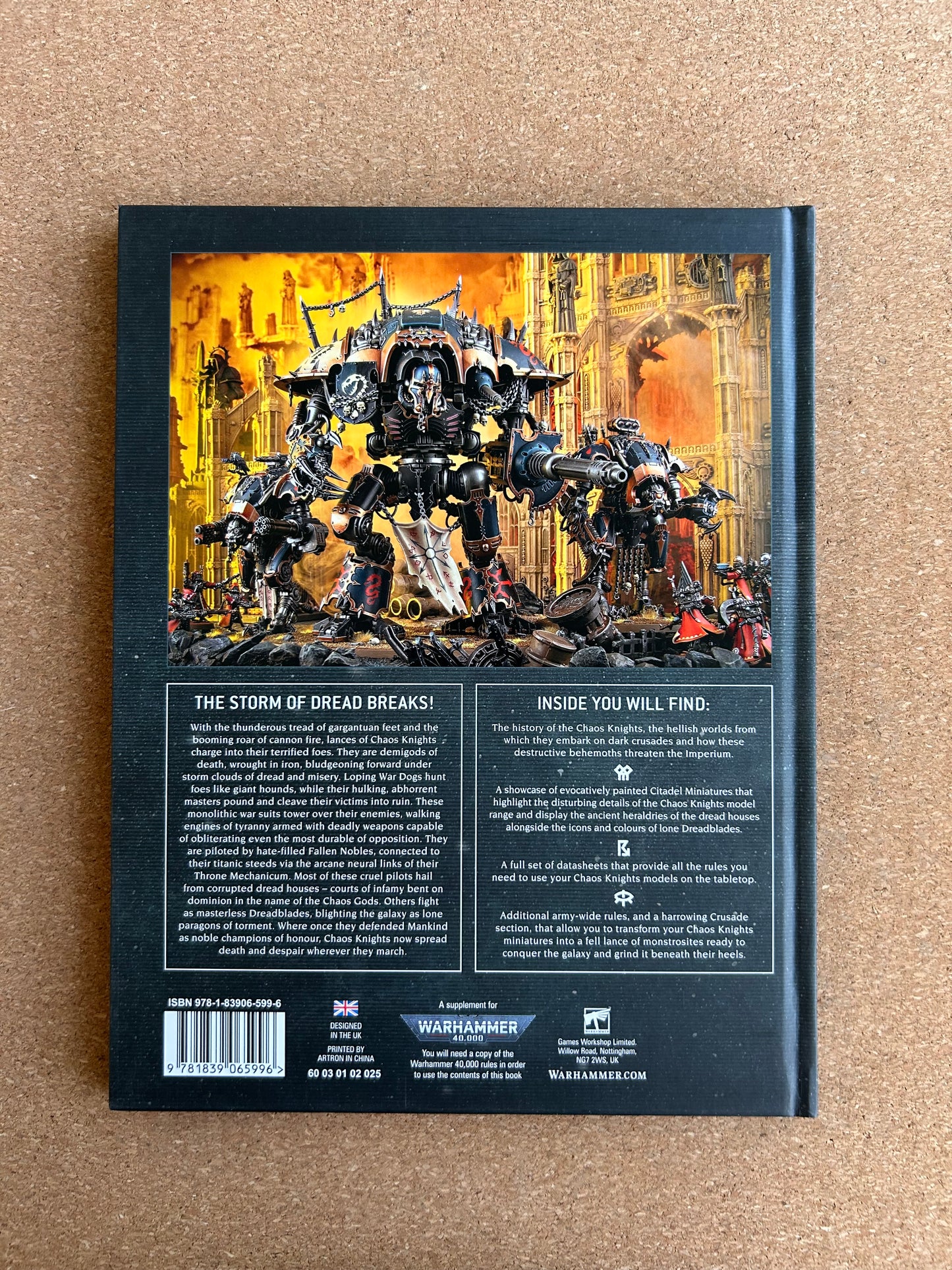 Warhammer 40K 9th Edition - Chaos Knights Codex - Hardcover (2022)