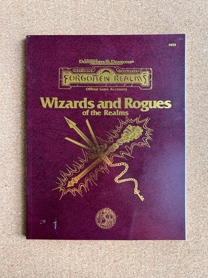 Advanced Dungeons & Dragons Forgotten Realms - Wizards and Rogues of the Realms - TSR9492 - Paperback (1995)