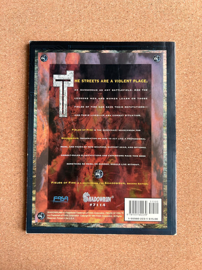 Shadowrun Second Edition - Fields of Fire 7114 - FASA Paperback (1994)