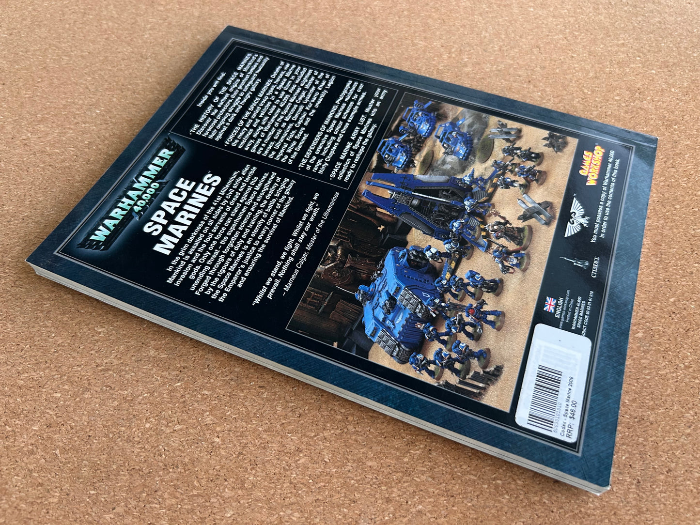 Warhammer 40K 4th Edition - Space Marines Codex - Games Workshop Paperback (2008)