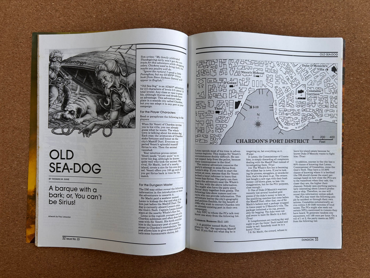 Dungeon Magazine Issue #23 - TSR Magazine (May/June, 1990)